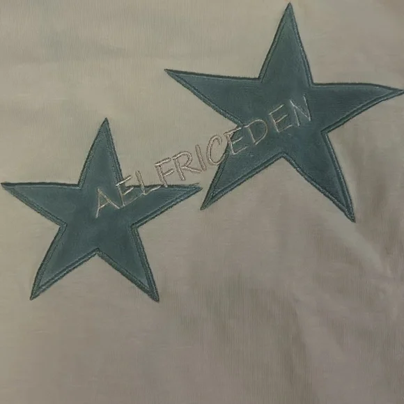 NWT Aelfric Eden Embroidery Star tee XS pink - Picture 2 of 6